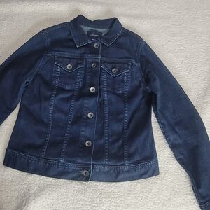 Lands' End Dark Blue Jean Jacket